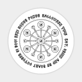 Round halloween mandala Magnet